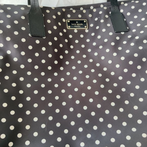 Kate Spade Diaper Baby Bag Black and White Dot - Picture 4 of 8